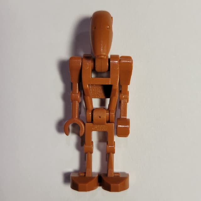 Battle Droid, Dark Orange, One Straight Arm, One Bent Arm