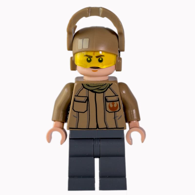 Resistance Soldier, Dark Tan Helmet, Dark Tan Shirt with Two Pockets and Resistance Insignia