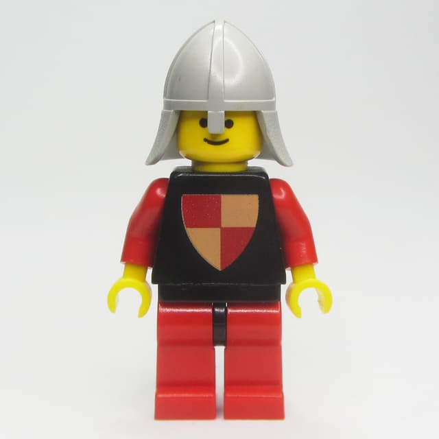 Knight (Quartered Shield) - Red Legs, Neck-Protector
