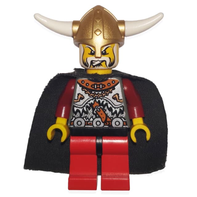 Viking King - Armour, Red Legs, Black Cape