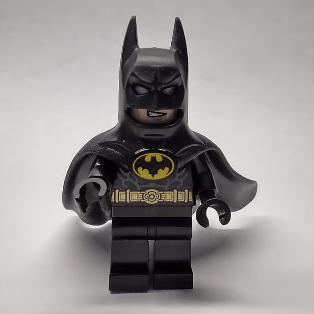 Batman, Black Suit, Black Cape and Cowl (Rubber), White Headband