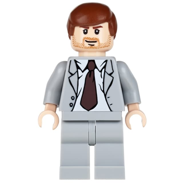 Indiana Jones in Light Bluish Gray Suit