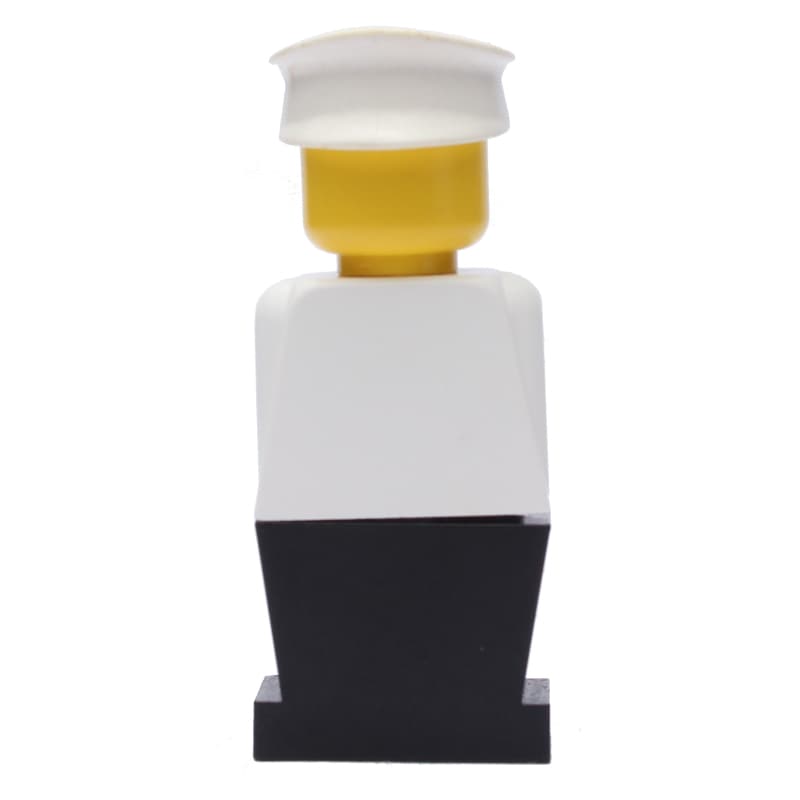 LEGOLAND White Torso, Black Legs, White Hat