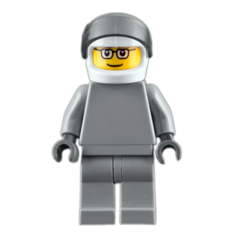 Star Justice Astronaut, Glasses, Plain Light Bluish Gray