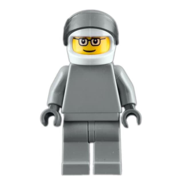 Star Justice Astronaut, Glasses, Plain Light Bluish Gray