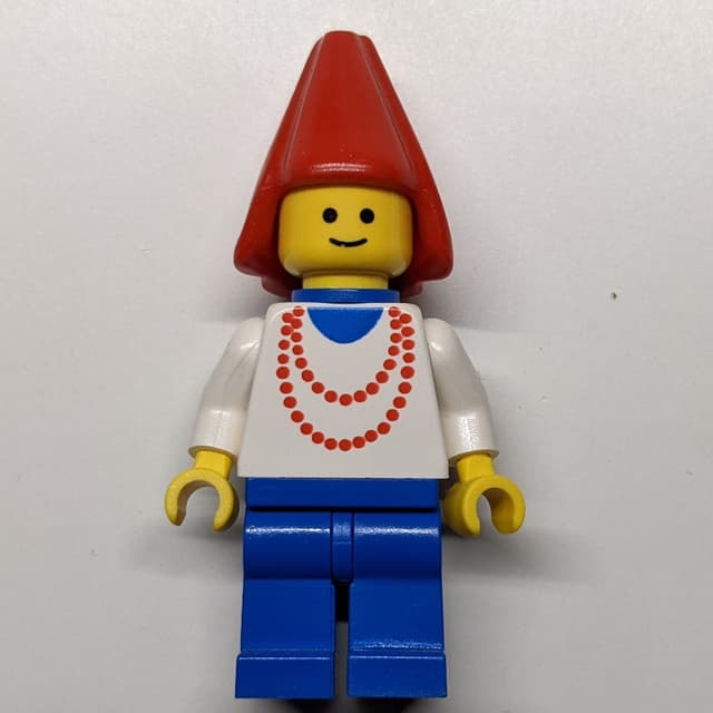 Maiden - Blue Legs, Red Cone Hat, 3626b