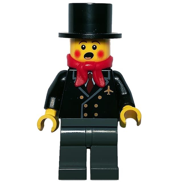 Caroler, Man, Jacket with Plane