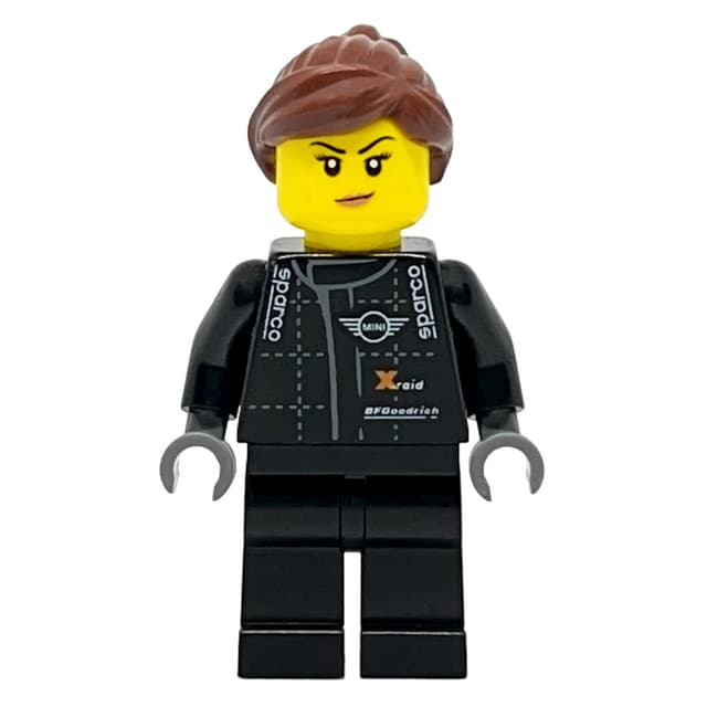 Race Driver, Black Torso, Black Legs, Reddish Brown Hair