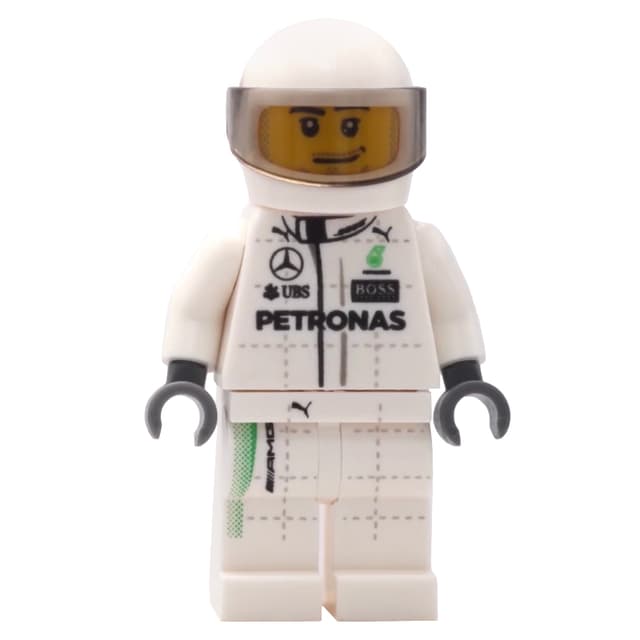 Race Driver, White Torso, White Legs, White Helmet, Mercedes