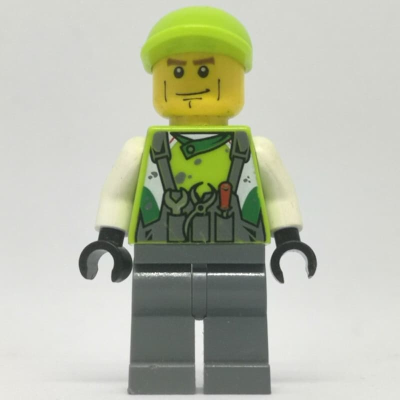 Crew Member Lime Torso, Dark Bluish Grey Legs 2