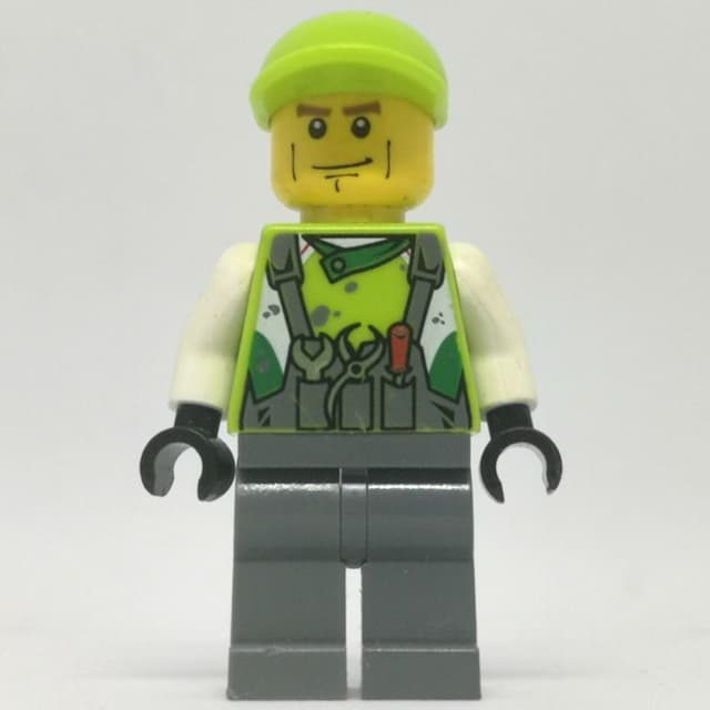 Crew Member Lime Torso, Dark Bluish Grey Legs 2