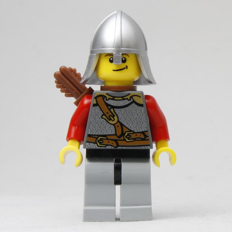 Knight - Dark Bluish Gray Torso, Light Bluish Grey Legs, Quiver