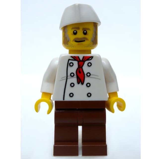 Chef - White Torso, Reddish Brown Legs