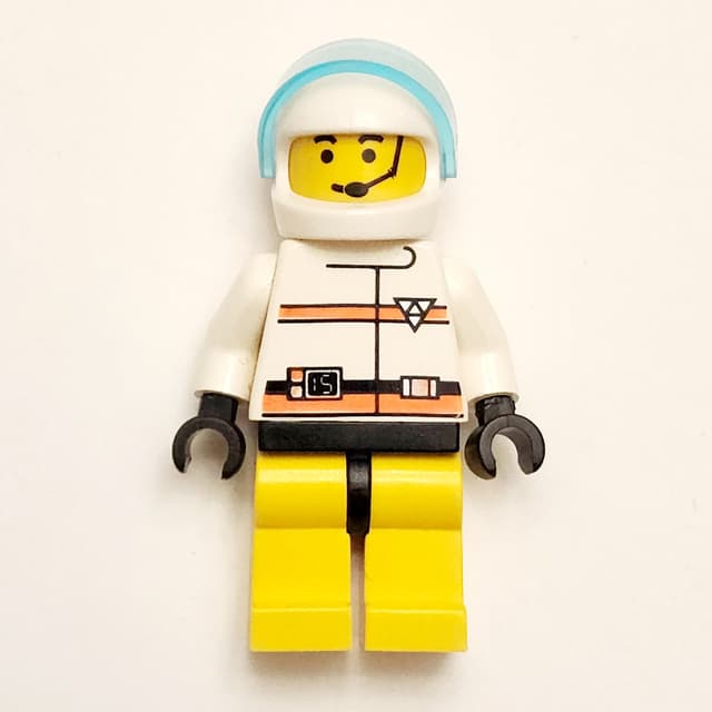 Res-Q Man, Yellow Legs, White Helmet with Visor, Headset