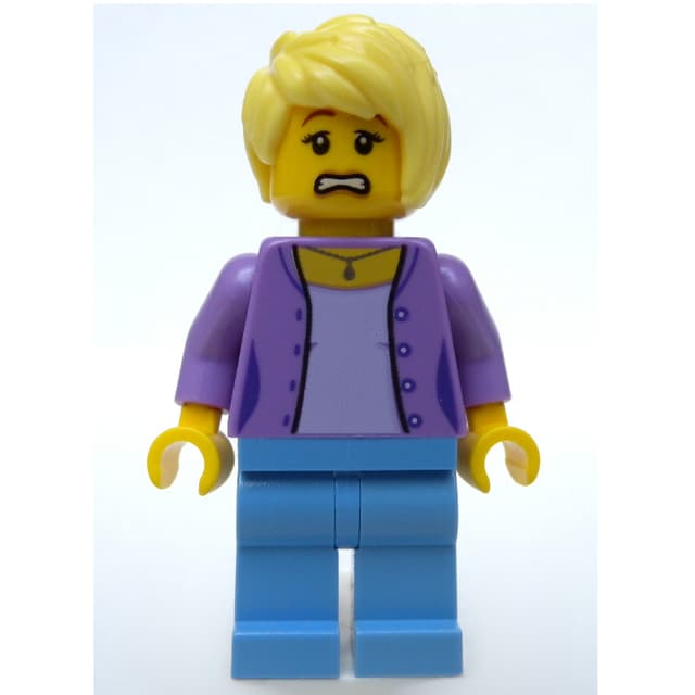 Medium Lavender Torso, Medium Blue Legs, Tan Hair
