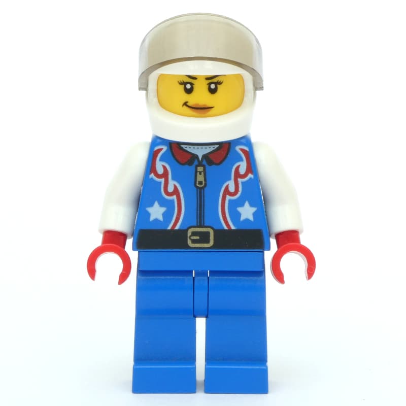 Driver - Blue Torso, Blue Legs, White Helmet