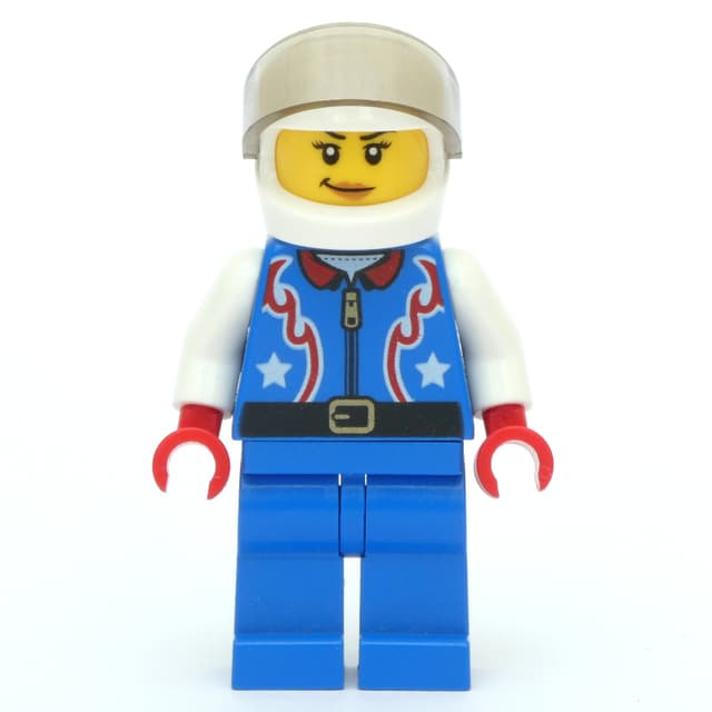 Driver - Blue Torso, Blue Legs, White Helmet