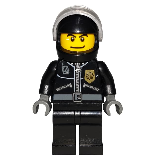 Police - Black Torso, Black Legs, Black Helmet