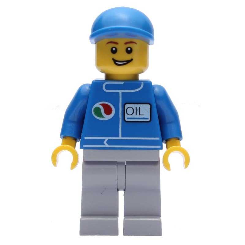 Octan - Blue Torso, Light Bluish Grey Legs, Blue Cap