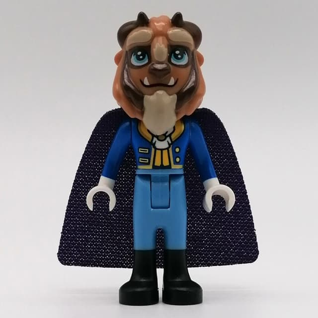 Beast, Medium Blue Legs, Dark Purple Cape, Hair Bow