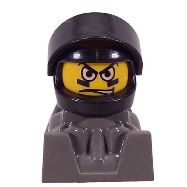 Racer - Black Helmet, Black Visor, Dark Gray Body