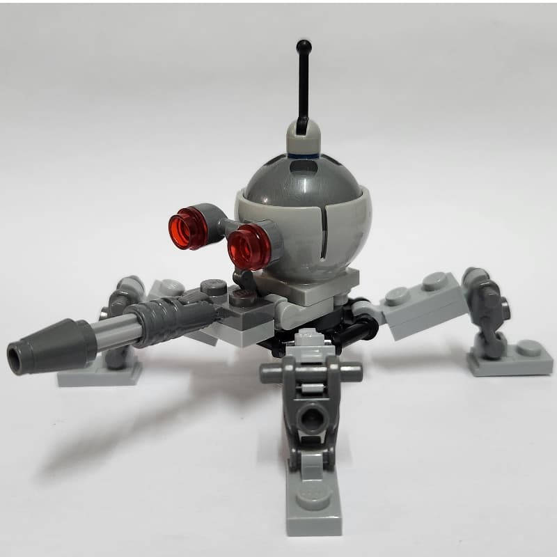 Dwarf Spider Droid, Dark Bluish Gray Dome, Fixed Dark Bluish Gray Cannon