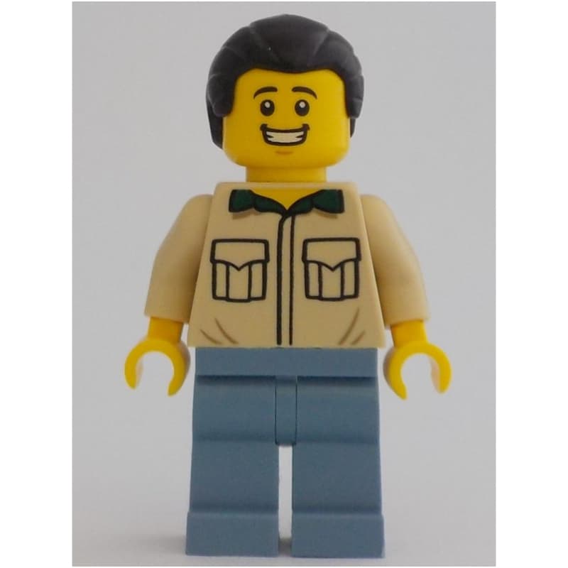 Tan Torso, Sand Blue Legs, Black Hair