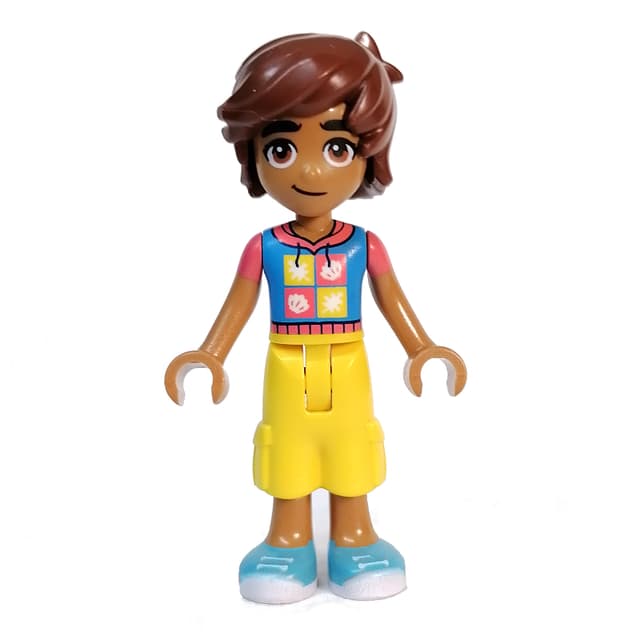 Leo - Dark Azure Top, Yellow Pants