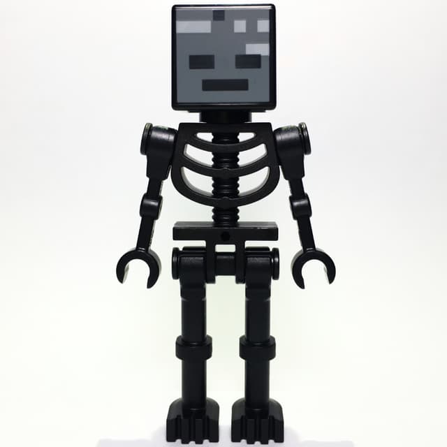 Wither Skeleton, Square Skull, Straight Arms (78132 Torso)