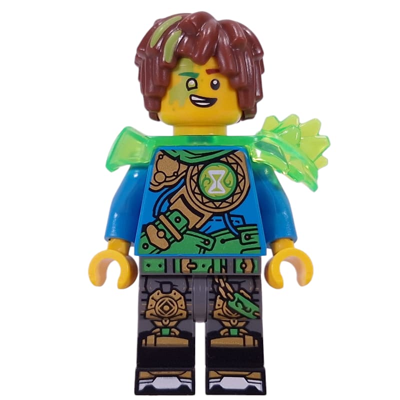 Mateo, Trans-Bright Green Shoulder Armor