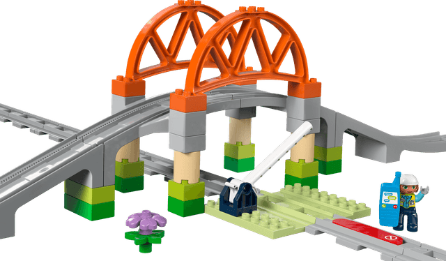 Train Bridge and Tracks Expansion Set