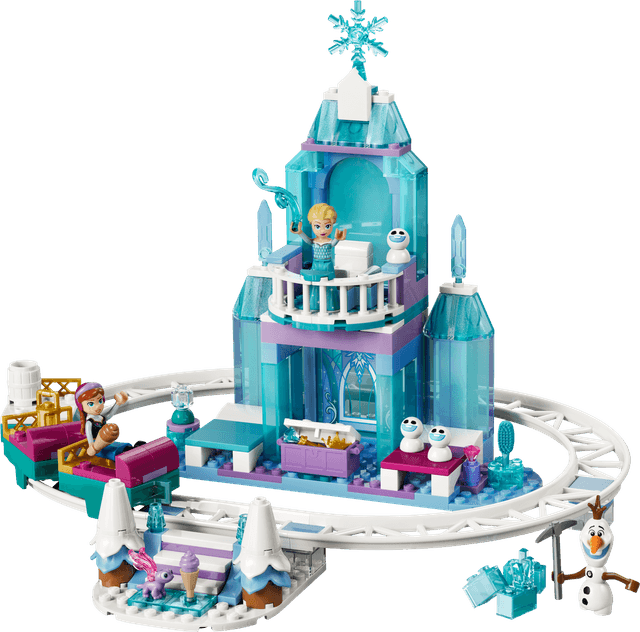 Elsa's Ice Castle & Snow Ride Adventure