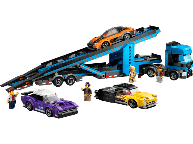 Car Transporter Truck with Sports Cars