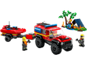 4x4 Fire Engine with Rescue Boat