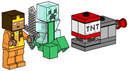 Golden Knight and Charged Creeper