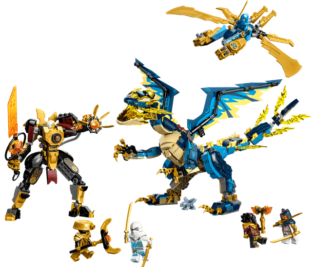 Elemental Dragon vs. The Empress Mech