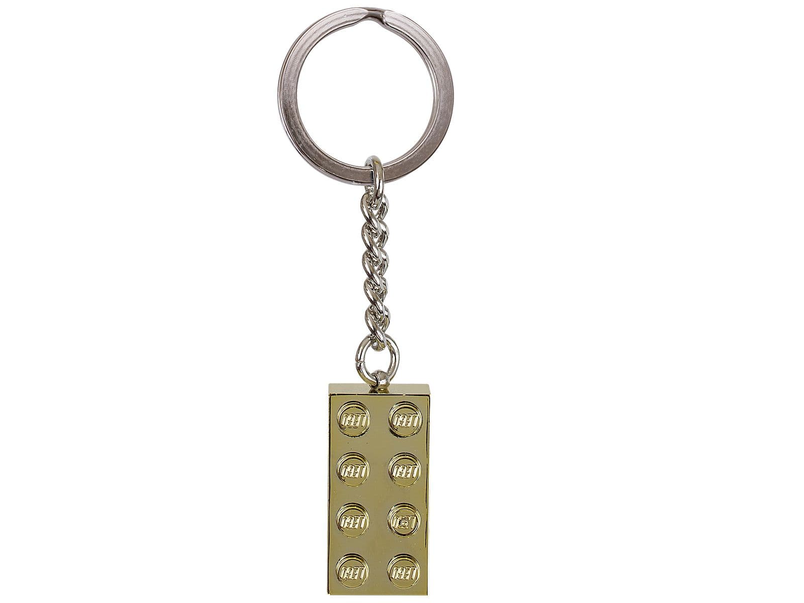 Chrome Gold Brick Key Chain — 1