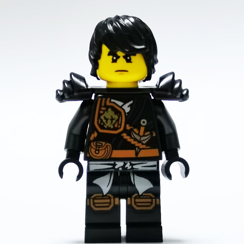 Cole with Black Hair and Shoulder Armor