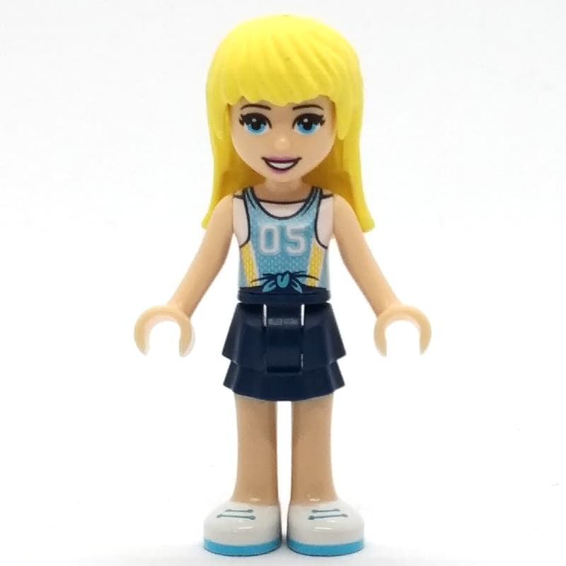 Stephanie - Medium Blue Jersey, Dark Blue Skirt