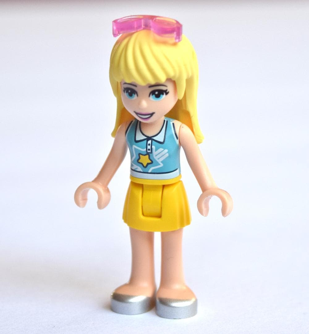 Stephanie - Medium Azure Top, Yellow Skirt