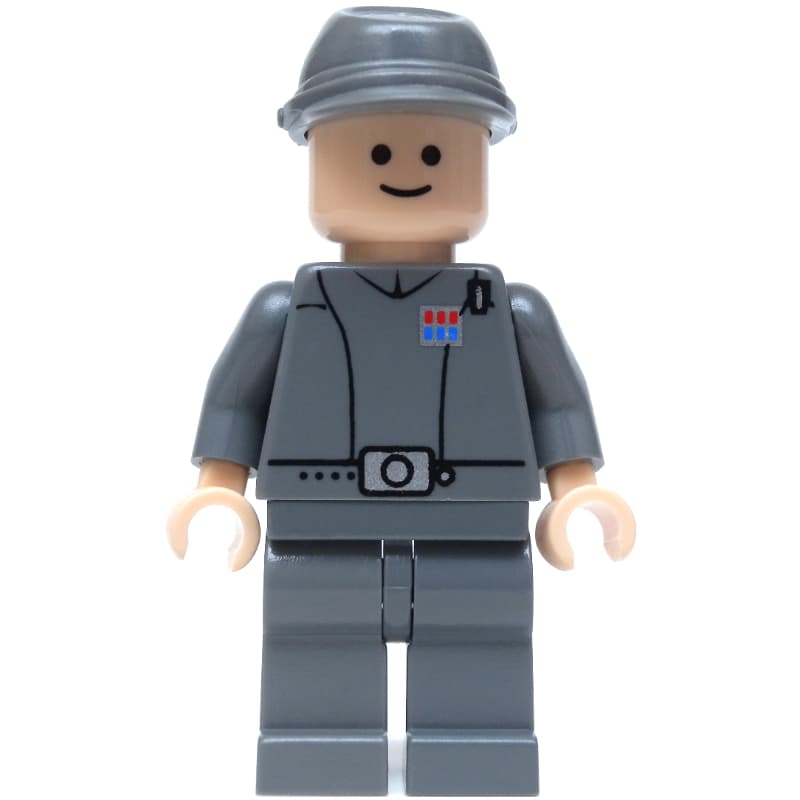 Imperial Officer / Captain / Commandant / Commander, Dark Bluish Gray Uniform, Cavalry Cap, Black Eyes
