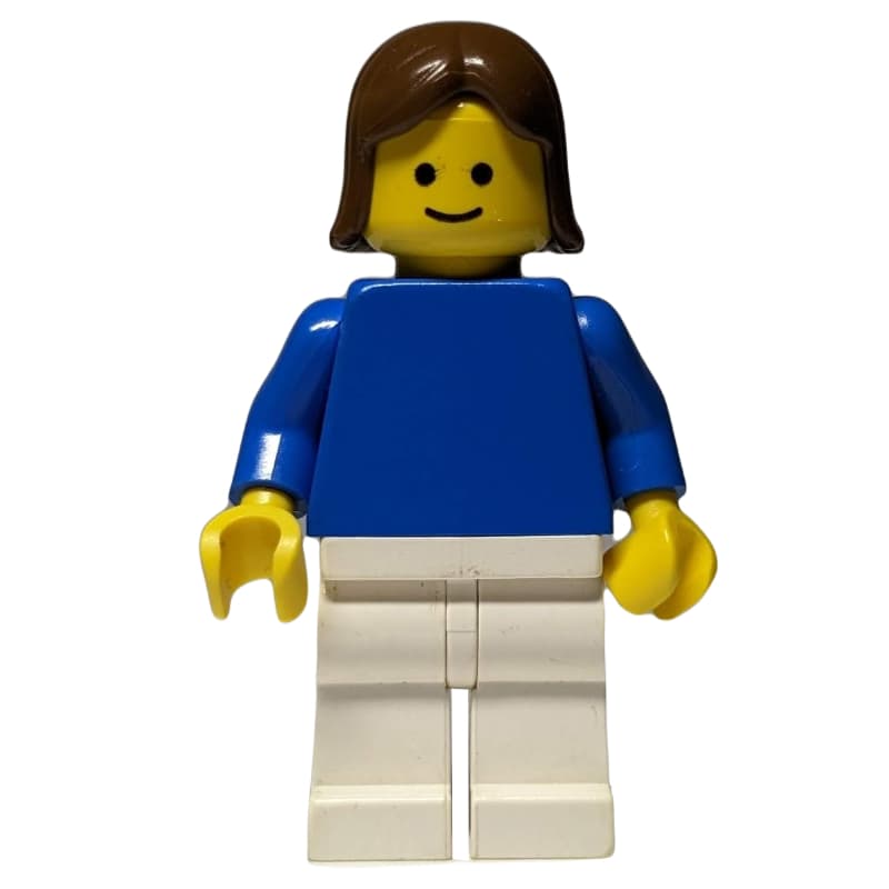Woman - Blue Torso, White Legs