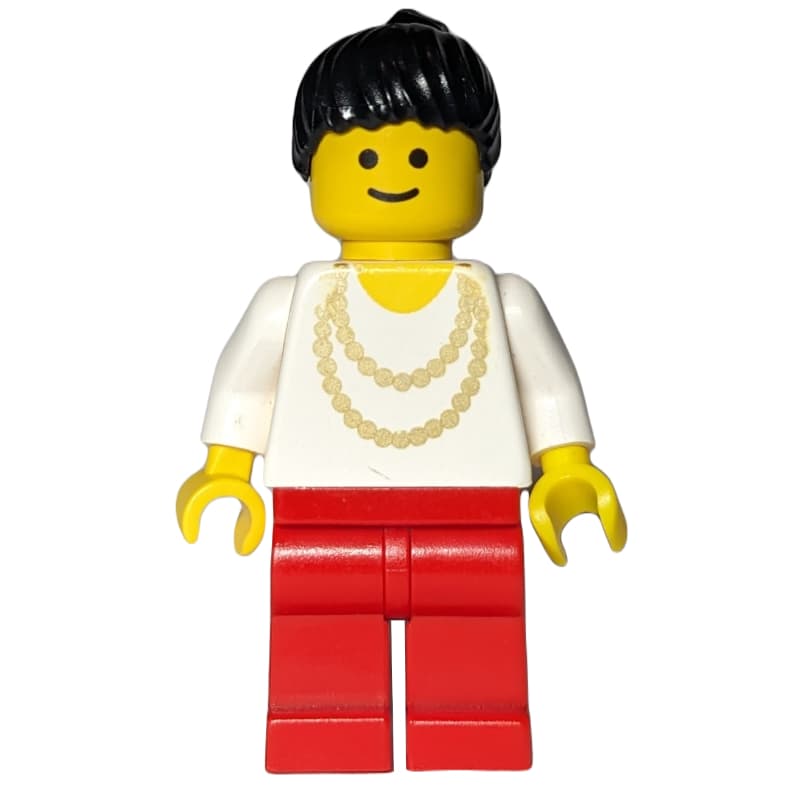 Woman - White Torso, Yellow Necklace, Red Legs
