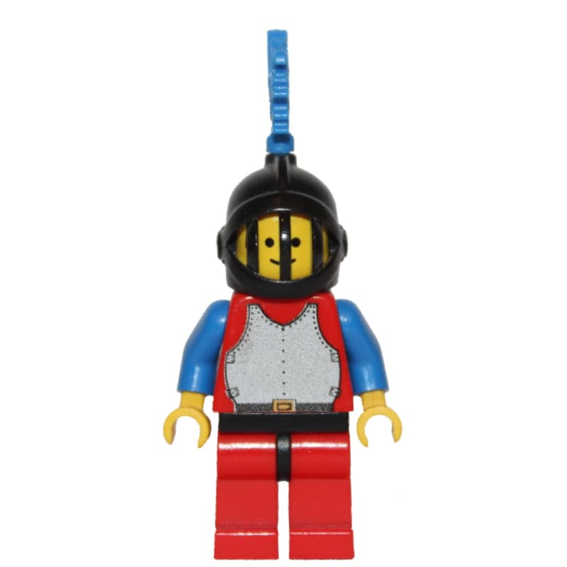 Knight (Breastplate on Red) - Red Legs, Blue Dragon Plume