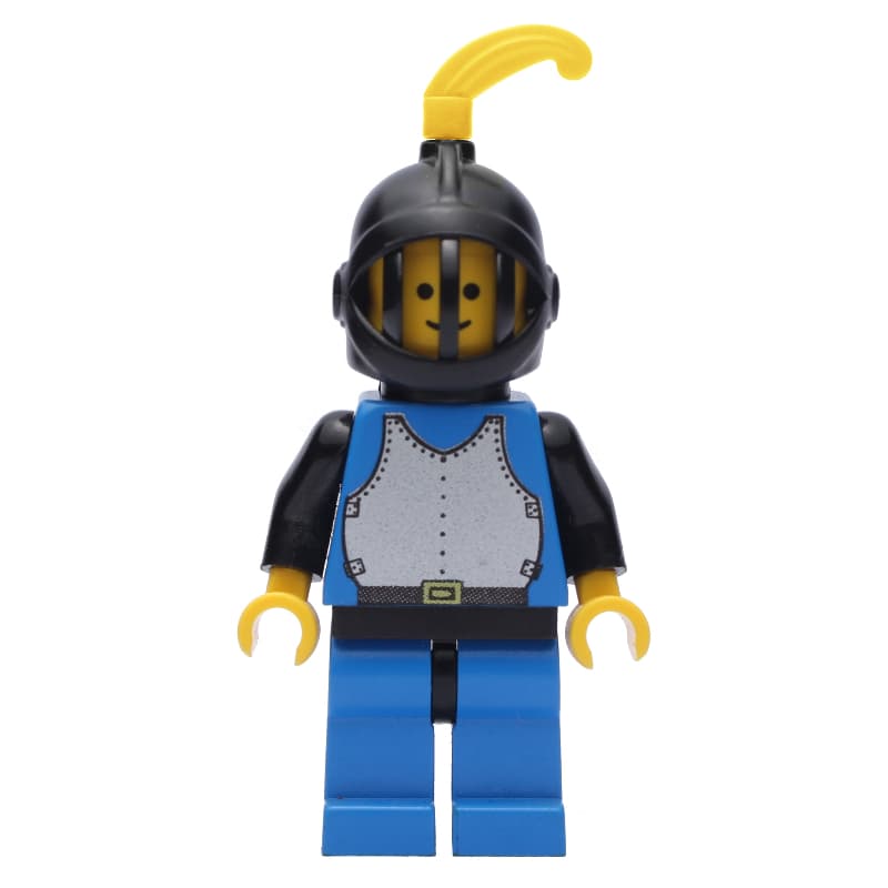 Knight (Breastplate on Blue) - Blue Legs, Yellow Plume, 3626b