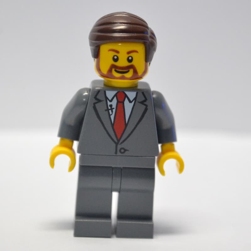 Dark Bluish Grey Torso, Suit, Dark Bluish Grey Legs