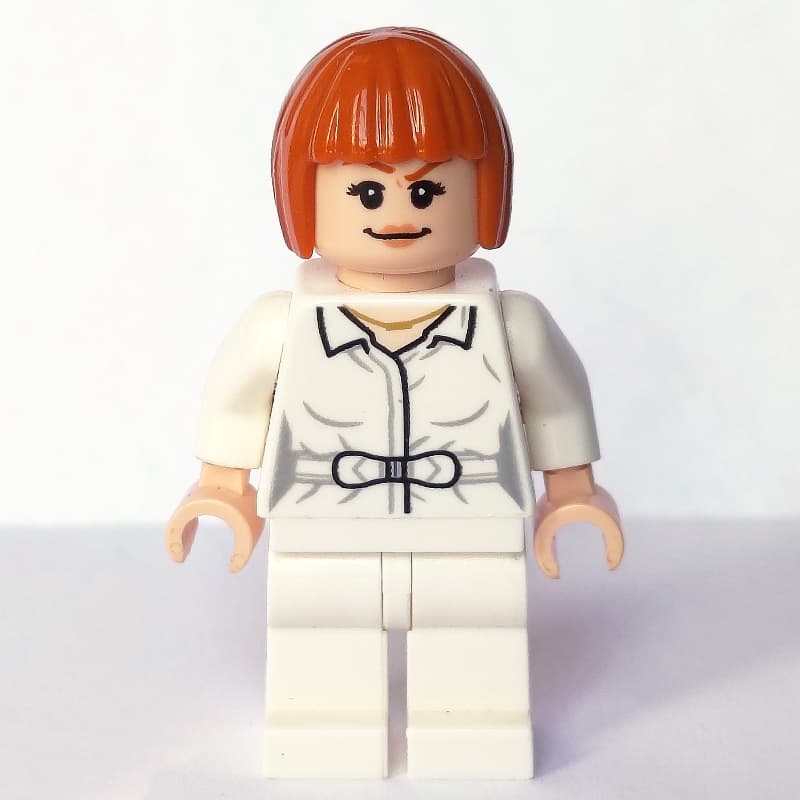 Claire Dearing in White Outfit with Open Shirt