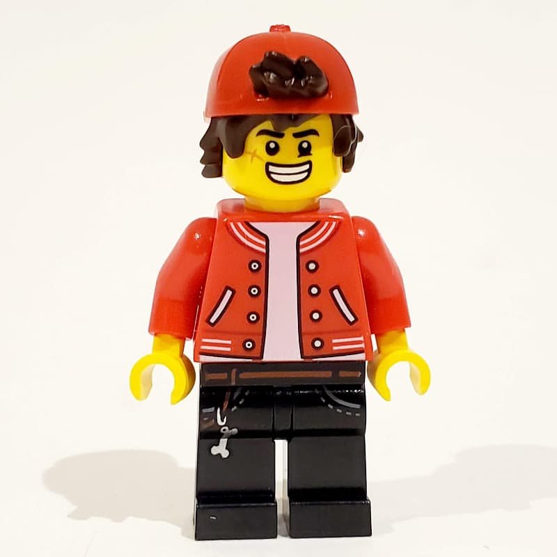 Jack Davids, Red Jacket with Backwards Red Cap