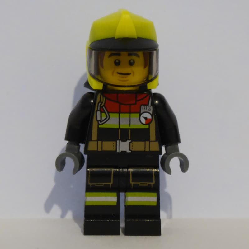 Bob, Black Firesuit, Vibrant Yellow Helmet