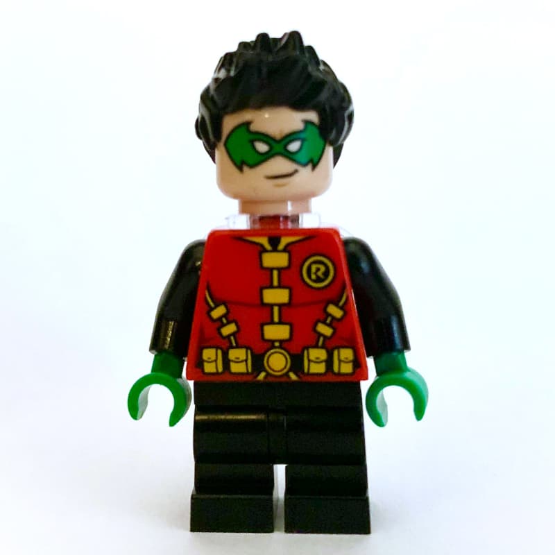 Robin, Green Eyemask, Yellow Utility Belt, Short Black Legs, Neck Bracket